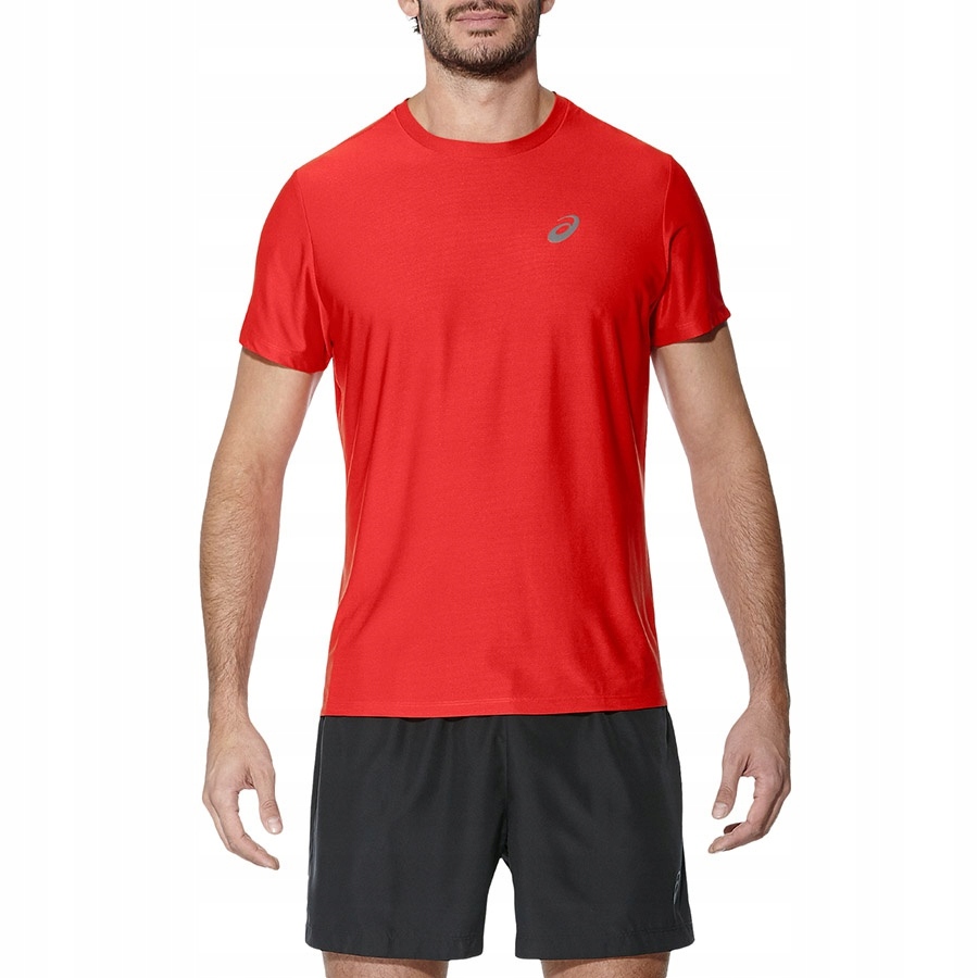 Koszulka biegowa Asics SS Top kolor czerwony rozmi