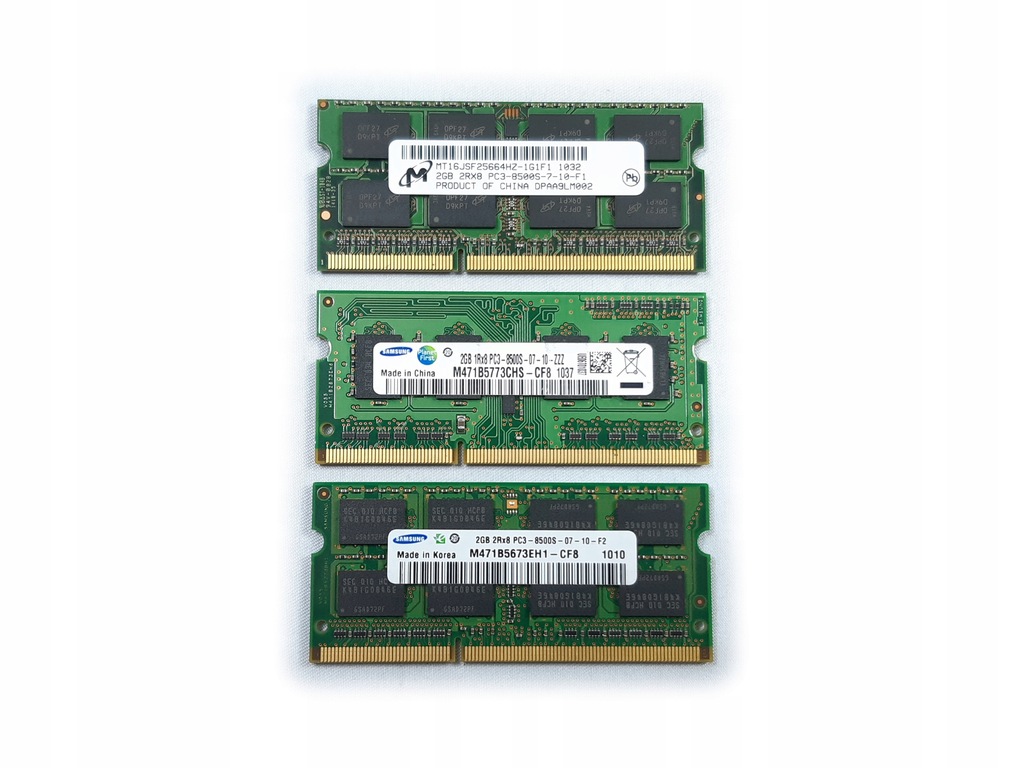 PAMIĘĆ RAM SAMSUNG MICRON 2GB PC3-8500S DDR3