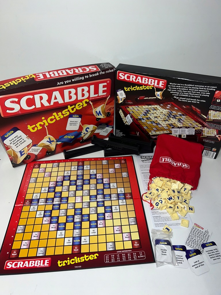 Gra angielska SCRABBLE TRICKSTER ekstra jakosć MATTEL