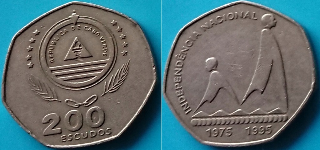 Cabo Verde 200 escudos 1995r. KM 35 20 lat niepodl