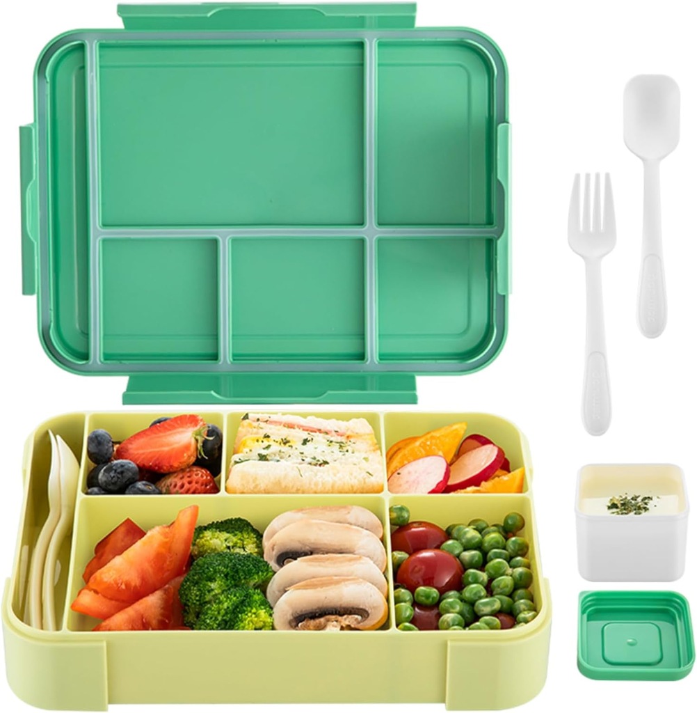 LUNCH BOX śniadaniówka pudełko 1330ml z przegródkami dla dzieci i dorosłych