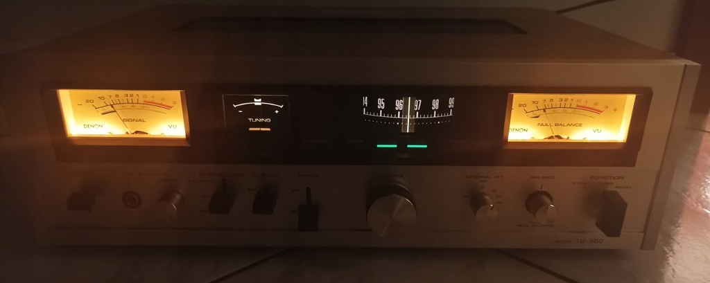 Tuner analogowy DENON TU-500 Vintage wskaźniki - 12148340590