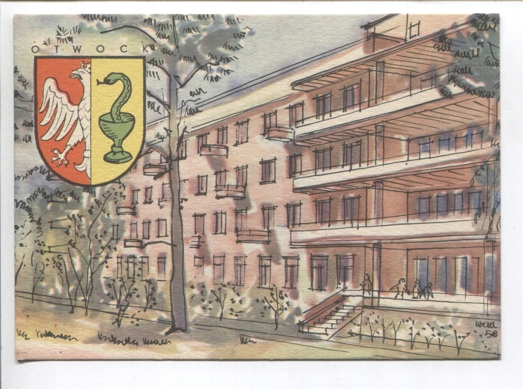 Otwock, sanatorium, herb, -O197