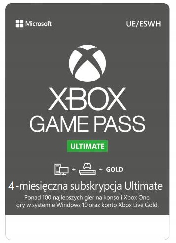 Xbox Live Gold + game Pass Ultimate 120 dni +BONUS