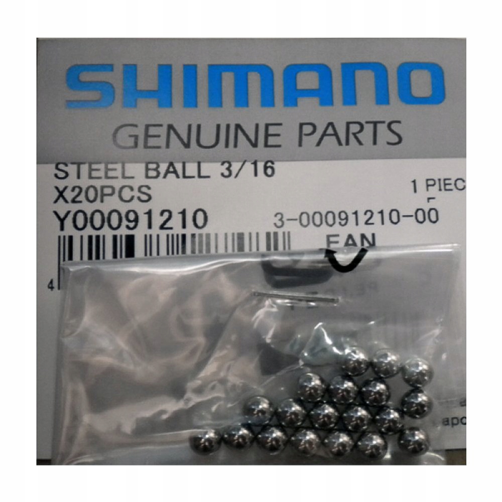 Kulki do piast Shimano 3/16 cala 20 szt.