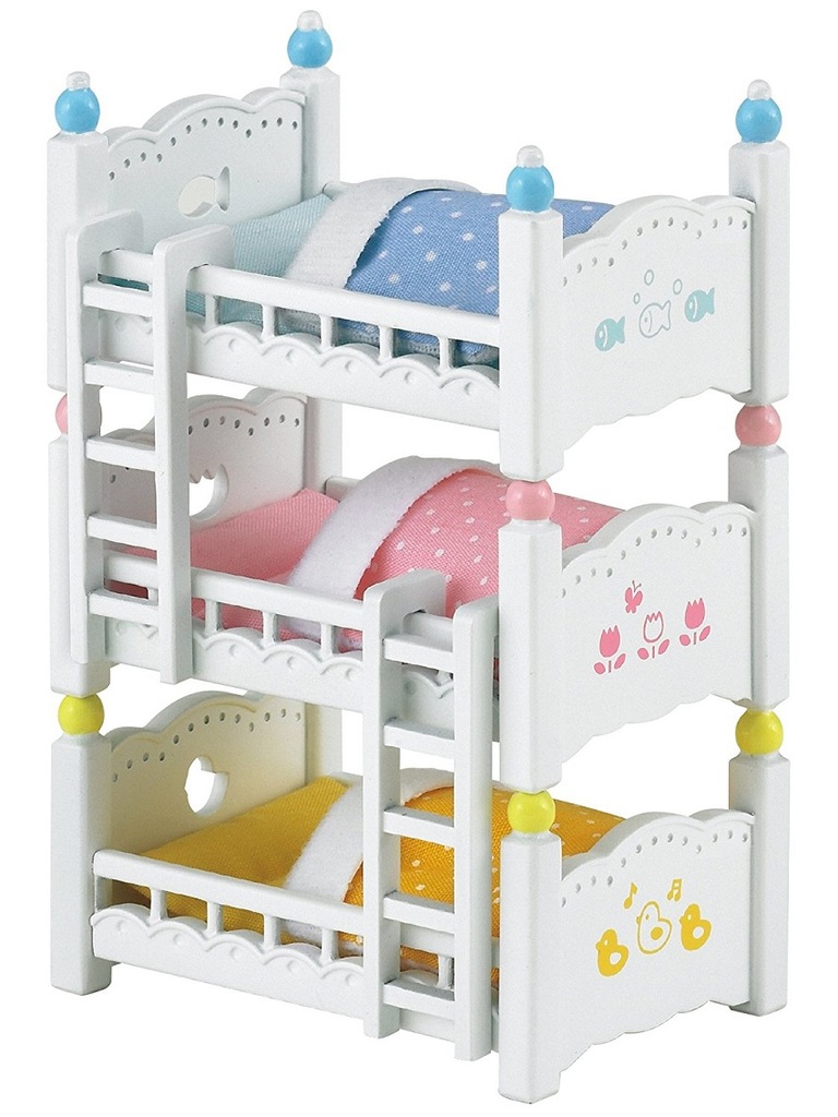 SYLVANIAN FAMILIES POTRÓJNE ŁÓŻKO 2919 4448