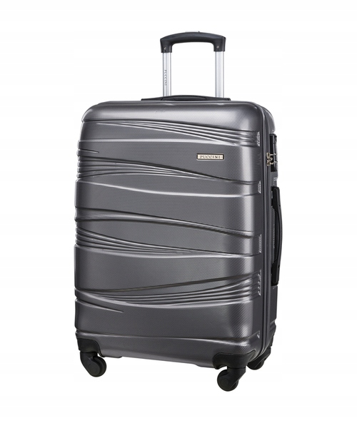 Średnia walizka Puccini ABS020B antracytowa 77l.