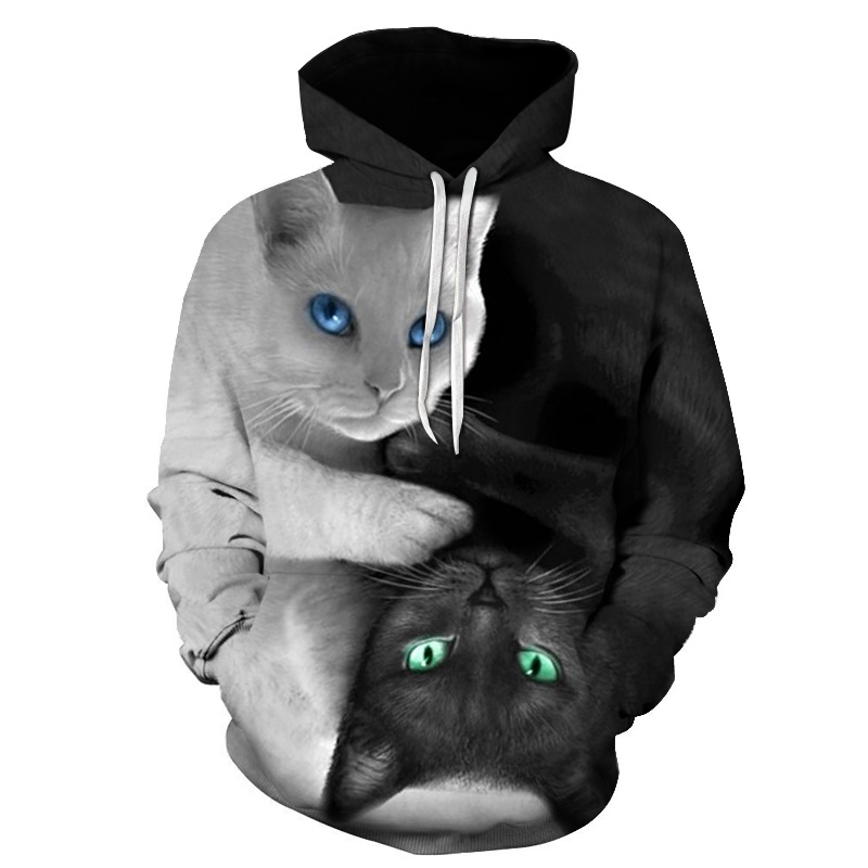 BLUZA 3D KOT KOTY CAT ZWIERZĘTA / DRUKOWANA 2XL 7192745955