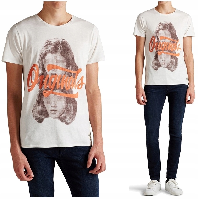 Jack Jones ABSTRAKCYJNA koszulka T-SHIRT męski + M