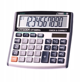 Купить Калькулятор офисный CITIZEN CT-500VII, 10-значный: отзывы, фото, характеристики в интерне-магазине Aredi.ru