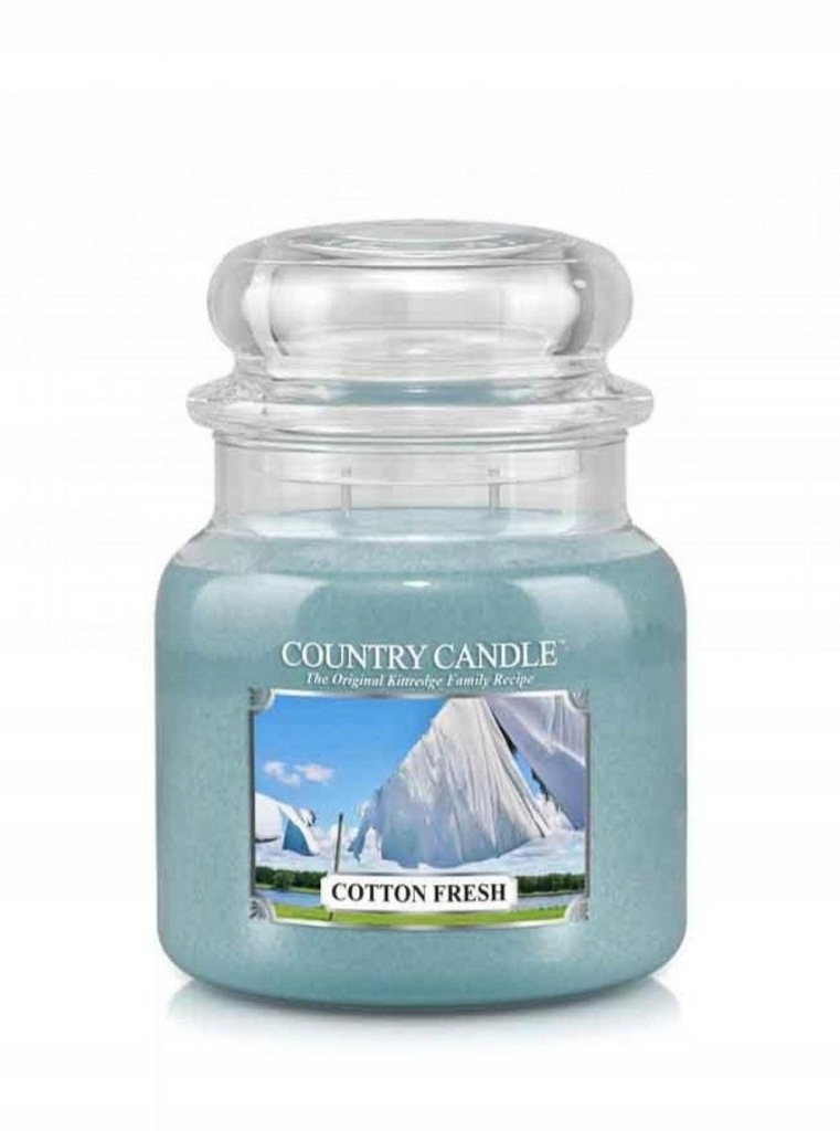 Świeca zapachowa Country Candle - Cotton Fresh - Ś