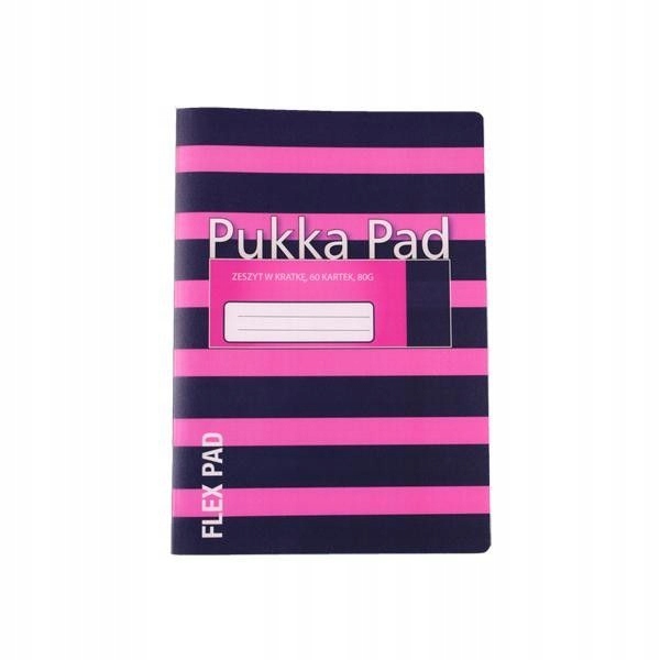 PUKKA PAD ZESZYT FLEX PAD NAVY PINK B5 120S KRATKA