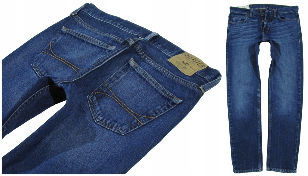 HOLLISTER Slim _ Spodnie Jeans _ 31/30 _ Pas 84