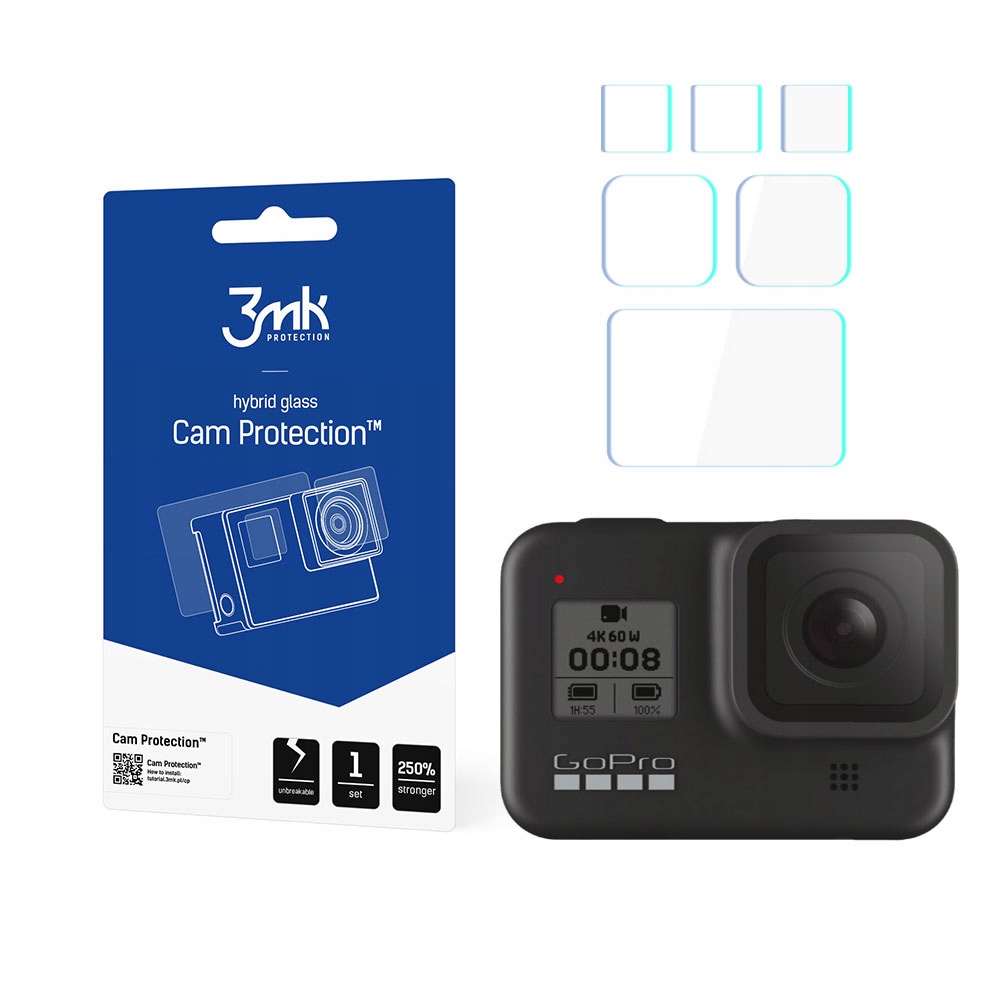 3MK SZKŁO HYBRYDOWE GOPRO HERO 8 BLACK-CAM PROTECTION