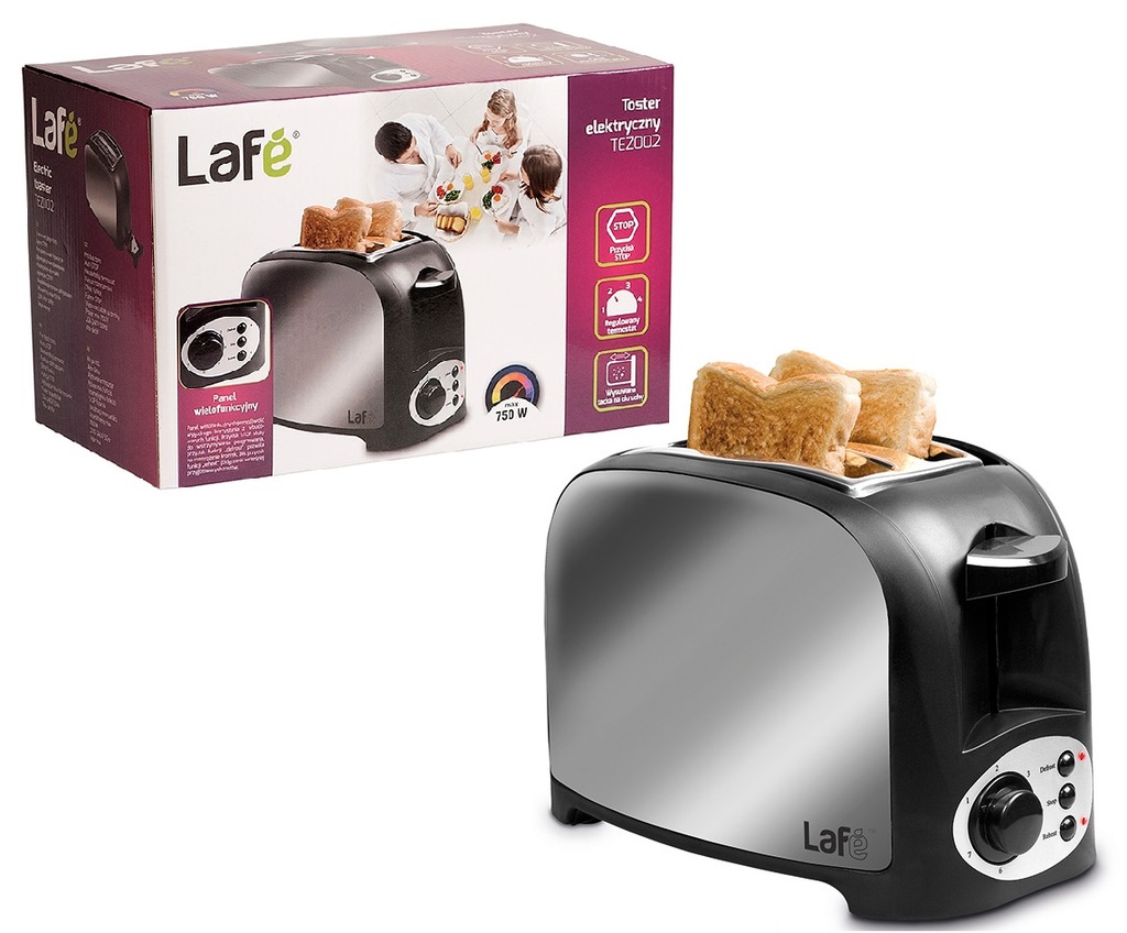 Toster LAFE TEZ002 opiekacz INOX regulacja temp.