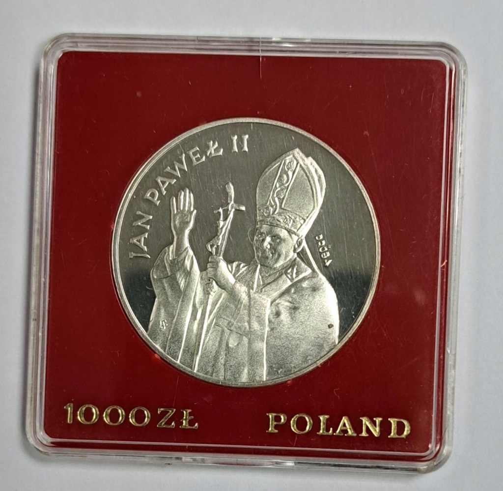 1000 zł 1982 Jan Paweł II Próba srebro