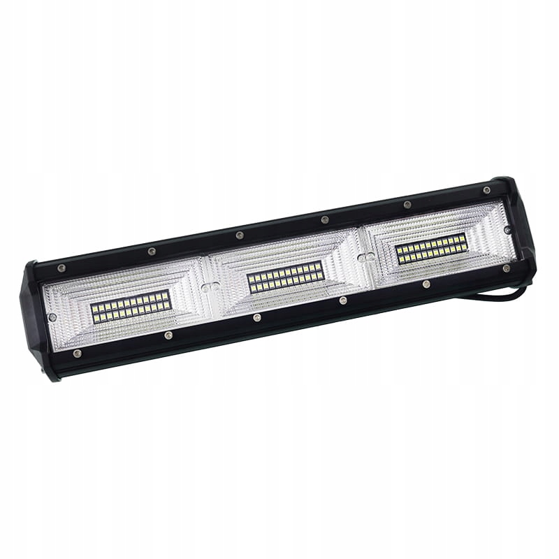 Panel Ledowy Prosty Segmentowy 72 LED Tylne Mocowanie Reflektor Halogen 12-