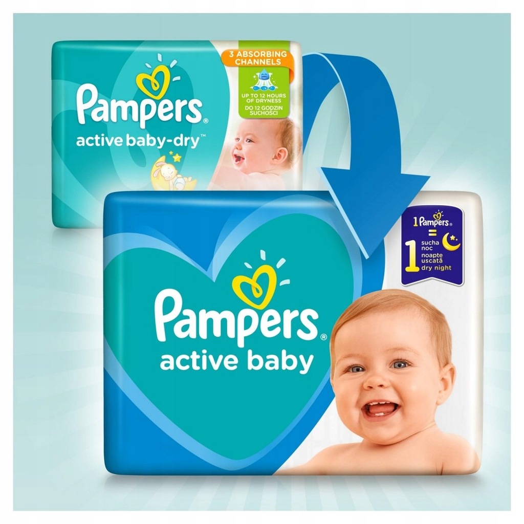 Pampers pieluchy Active Baby Maxi 3 76 szt