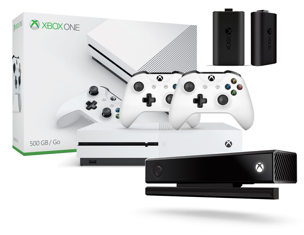 XBOX ONE S 1000GB 2xPAD KINECT ADAPTER Gratis 1tb 7667693430