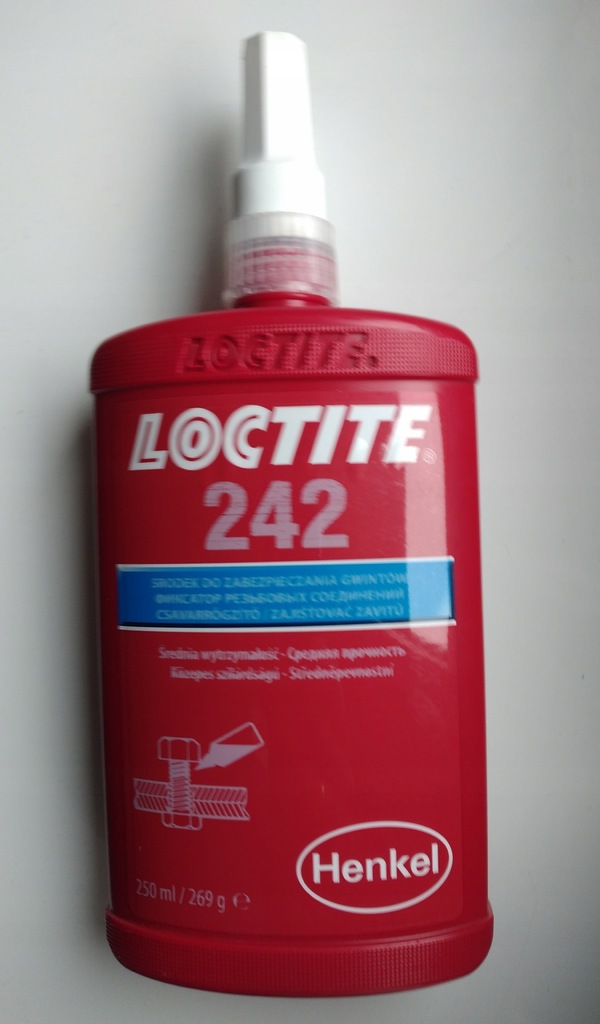 LOCTITE 242 250ml klej do gwintów Extra Mocny