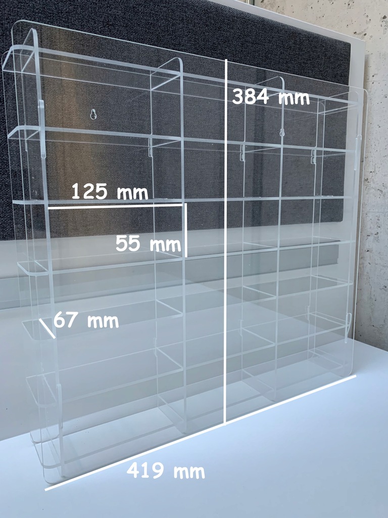 Gablotka gablota z plexi na modele 1:43 lub 1:64