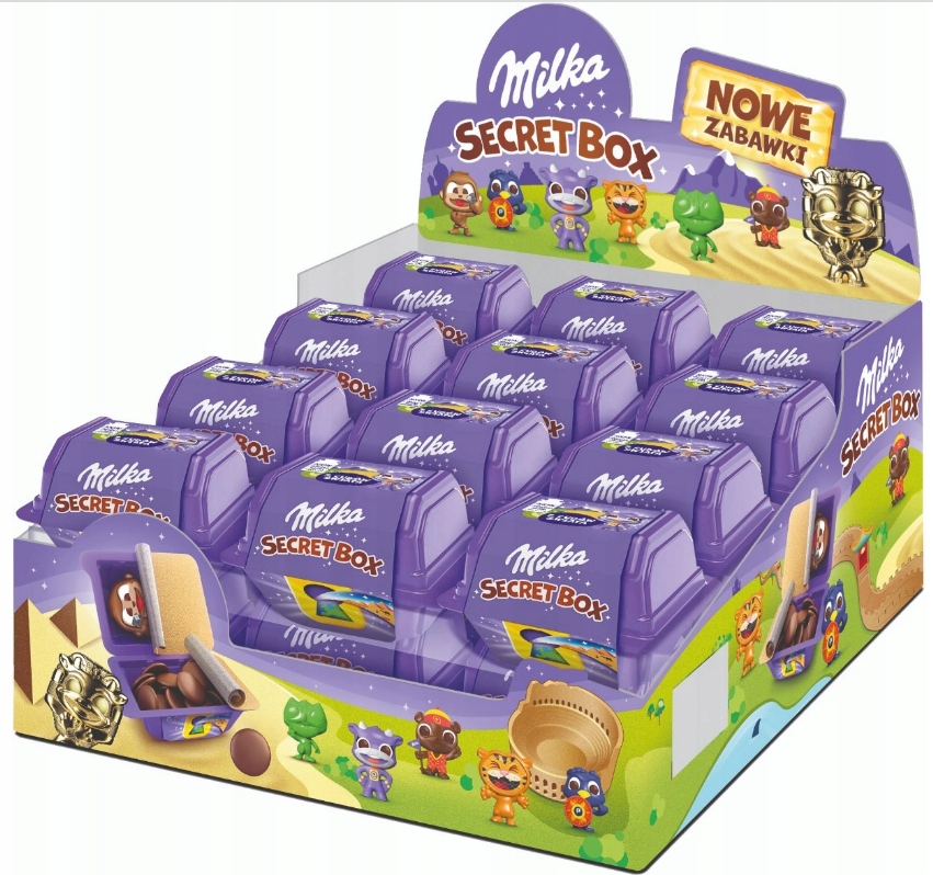 Milka Secret Box 24 czekoladki z zabawką 1kg