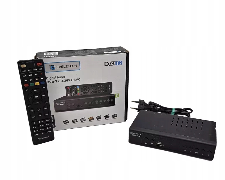 DEKODER CABLETECH TUNER DVB-T2 H.265 HEVC