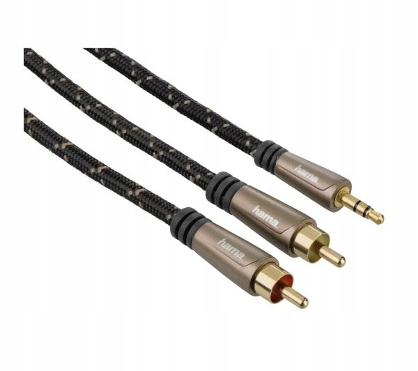 Kabel analogowy audio Hama Jack 3,5 mm - 2x RCA