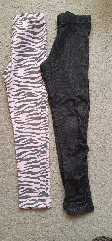 2 x getry legginsy M&S 6-8 L 122-128