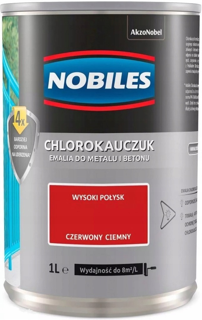 NOBILES EMALIA CHLOROKAUCZUKOWA CZERWONA JASNA 0.9