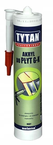 AKRYL TYTAN DO PŁYT GIPSOWO-KARTONOWYCH 280ML BIAŁ