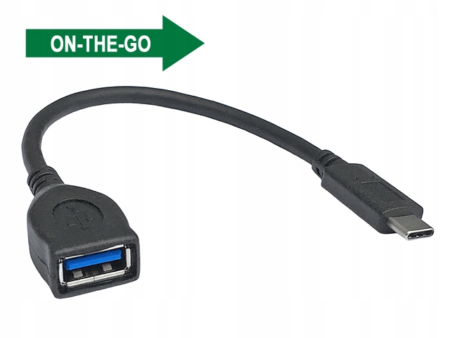 Adapter USB3.0 OTG USB/C/wt-USB/A/gn 0.1m