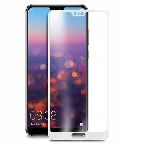 SZKŁO HARTOWANE 5D HUAWEI P20 LITE BIAŁE