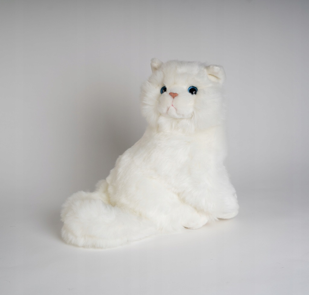 Duży KOT Maskotka KOTEK biały KOT pluszowy kotek