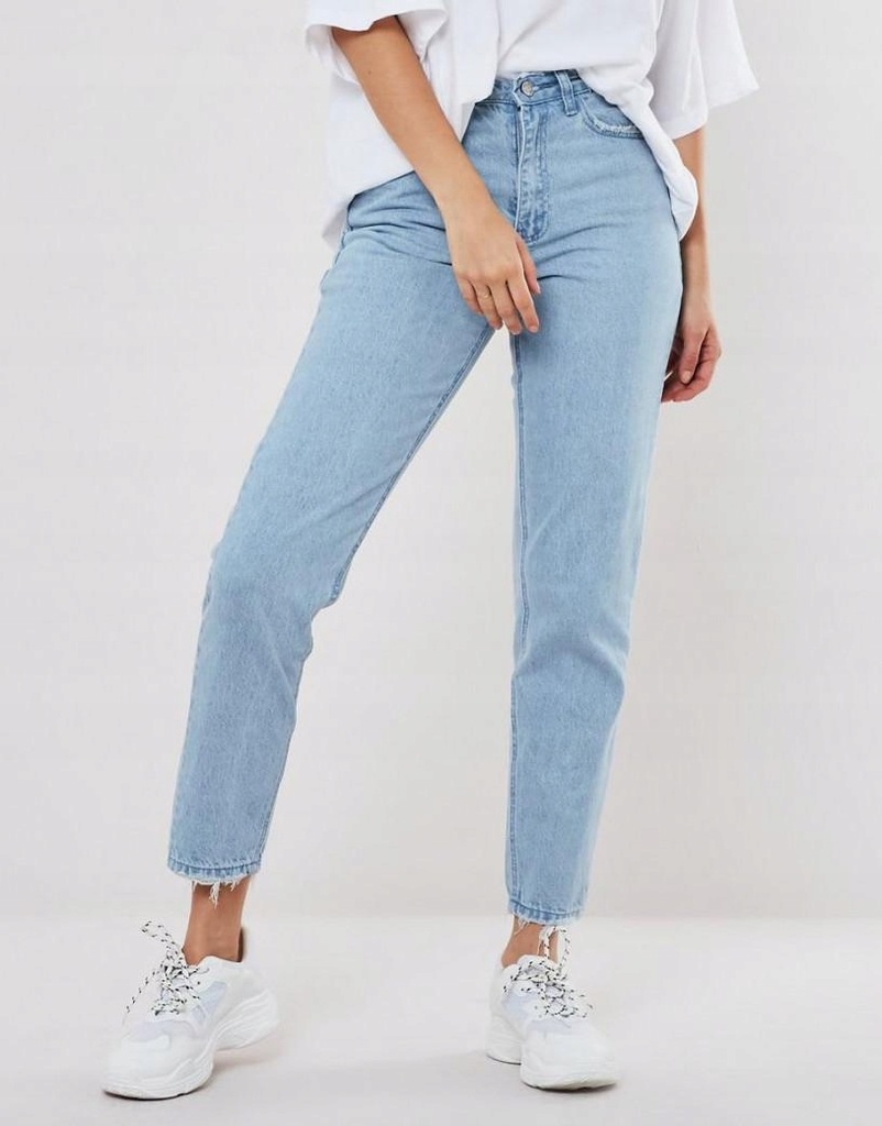 14R104 MISSGUIDED PETITE__XXZ SPODNIE JEANS MOM__S