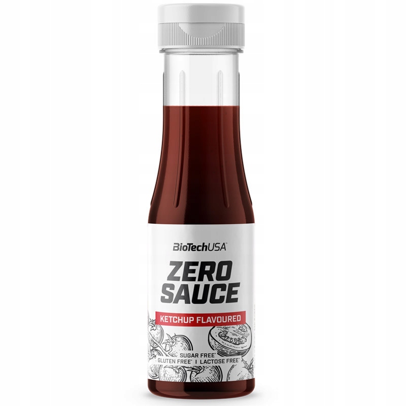 Biotech Zero Sauce 350ml SOS BEZ KALORII Ketchup