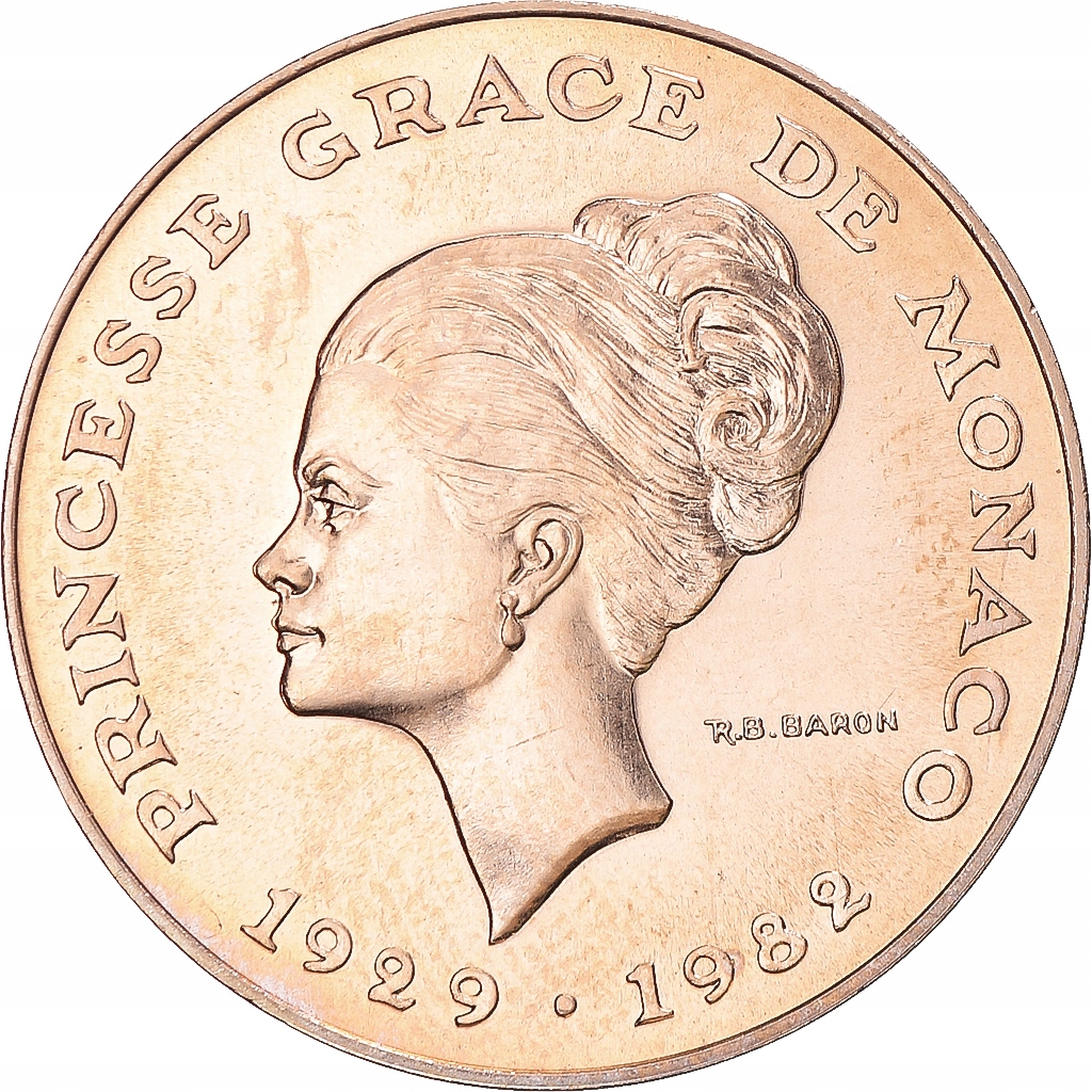 Moneta, Monaco, Rainier III, Princesse Grace, 10 F