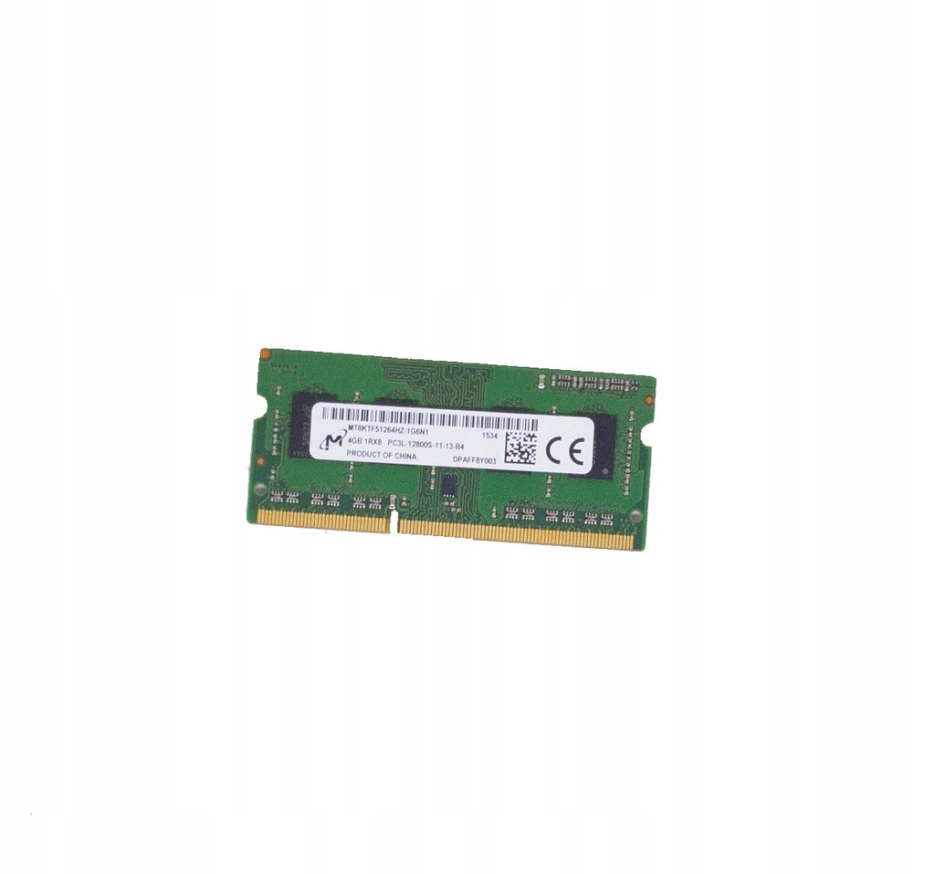 Pamięć RAM Micron PC3L-12800S-11-13-B4 4GB