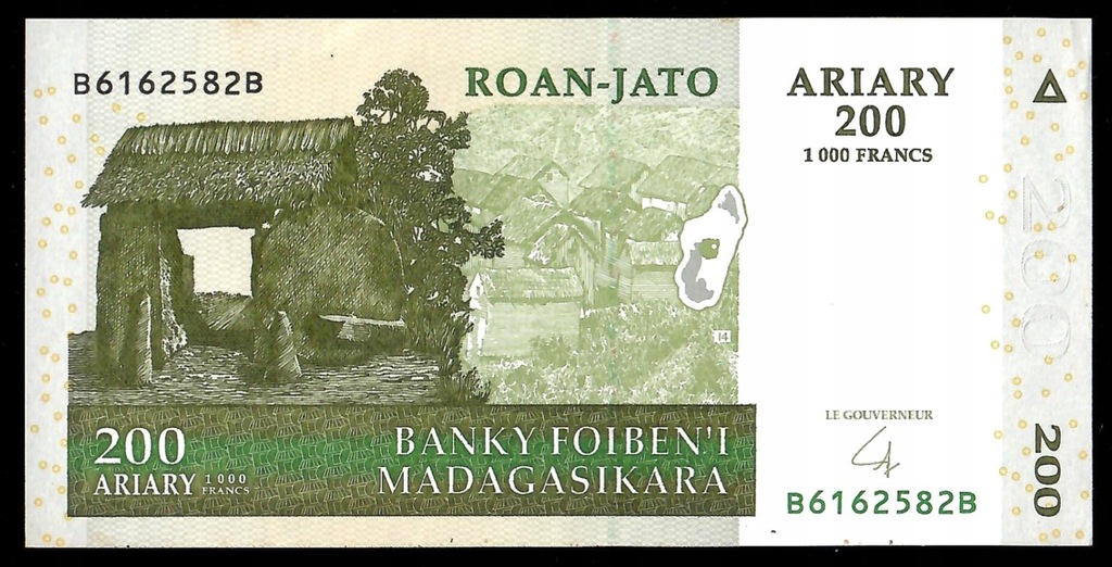 Madagaskar - 200 ariary 2004 (UNC)