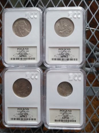 monety grading polska srebro
