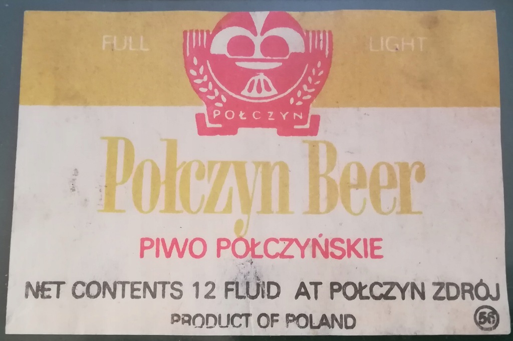 Etykieta piwo POŁCZYN BEER browar Połczyn