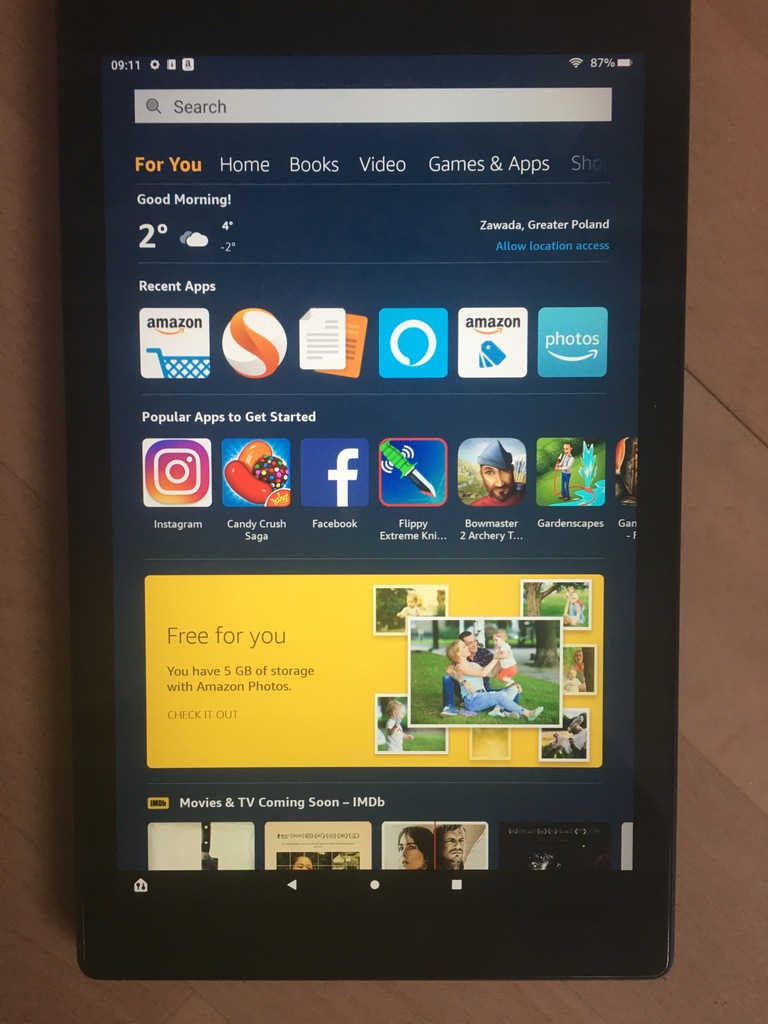 Tablet Fire HD 10, full HD 10,1Calowy 1080p, 32 GB