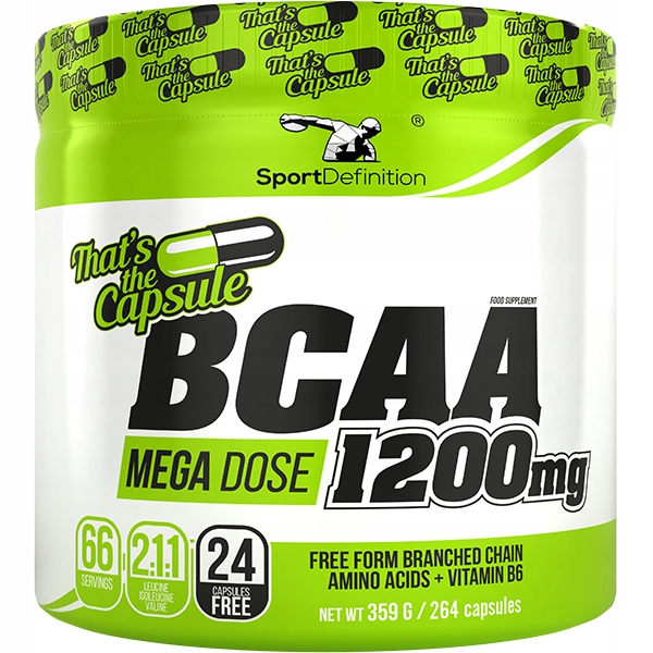 Sport Definition BCAA 1200mg 264kap aminokwasy