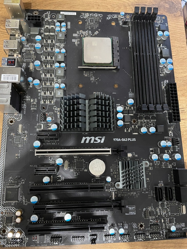 Płyta główna MSI 970AG43 PLUS ATX + AMD FX 6350 11910228164