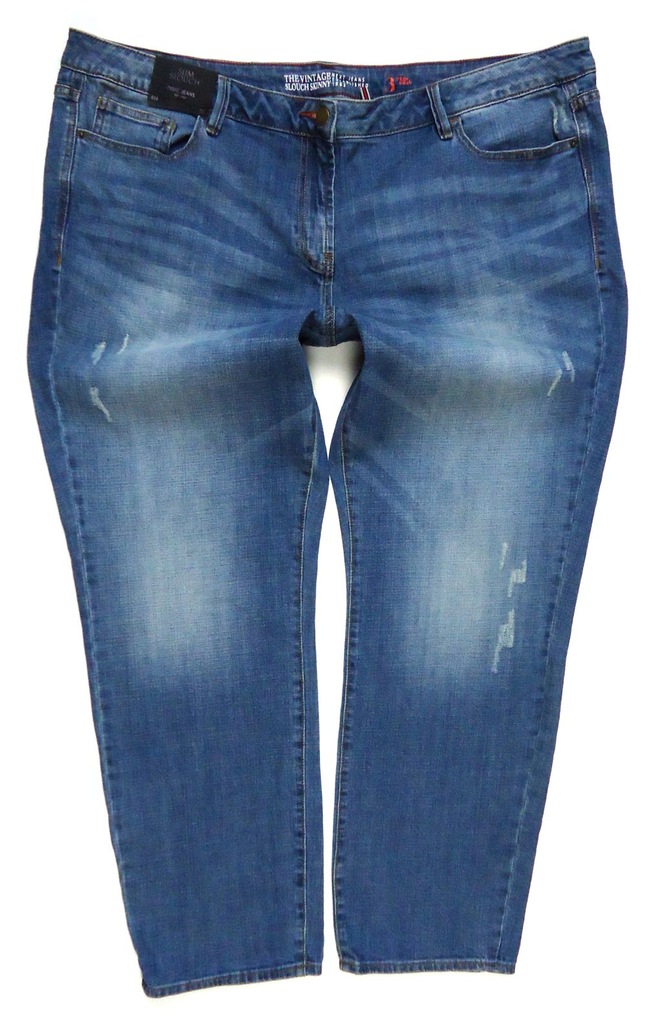 NEXT jeansy rurki SLIM SLOUCH przetarcia 48/50