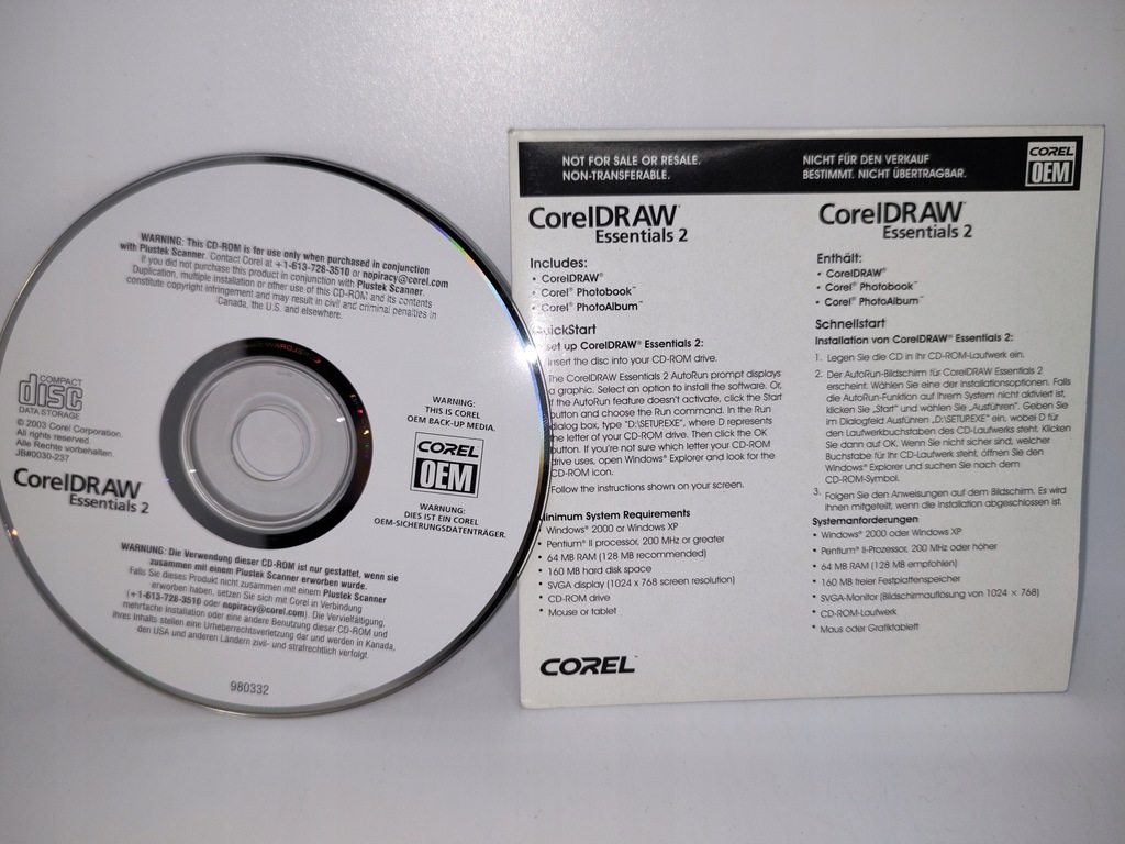 Oprogramowanie CorelDRAW ESSENTIALS 2