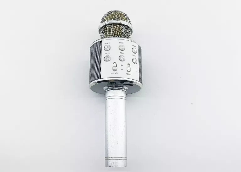 MIKROFON KARAOKE WS-858 SREBRNY