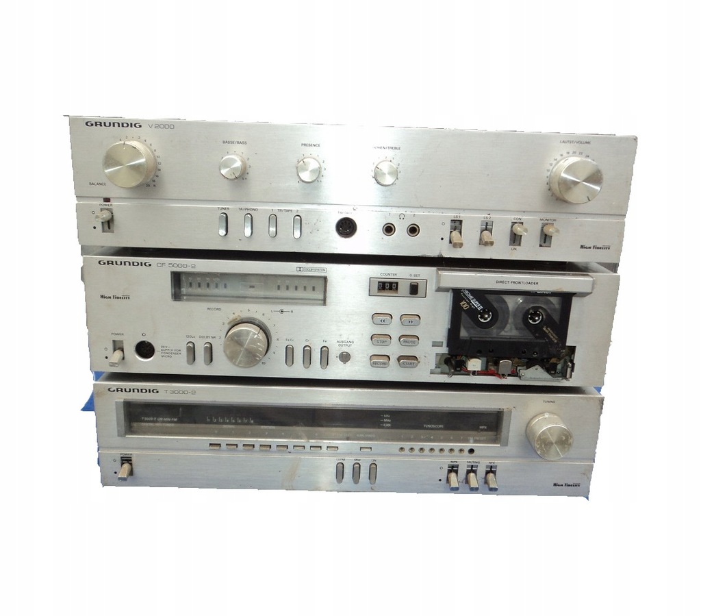 Wzmacniacz Grundig V2000+TUNER T3000+MAGNET CF5000