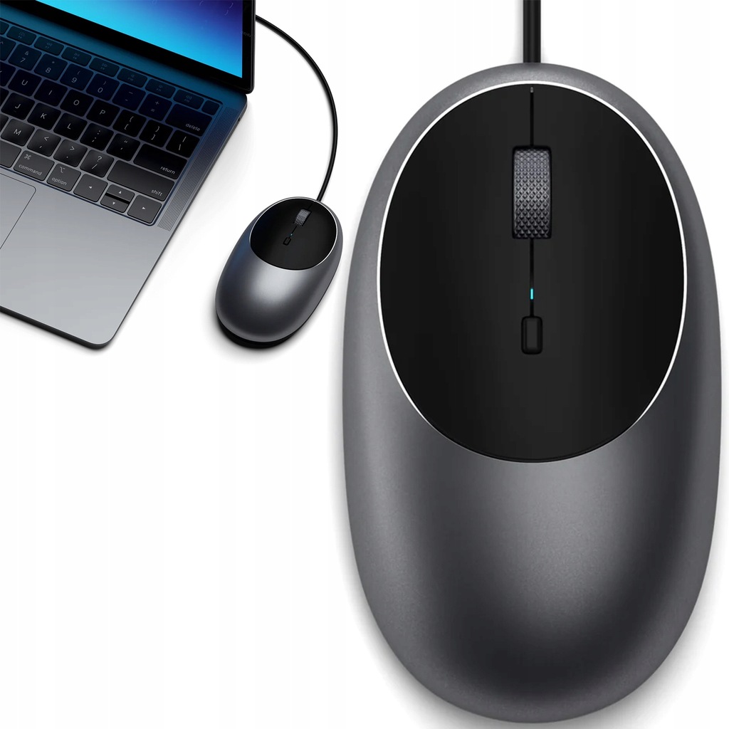 Mysz Optyczna SATECHI Type-C C1 Wired Mouse Przewodowa USB-C do Apple