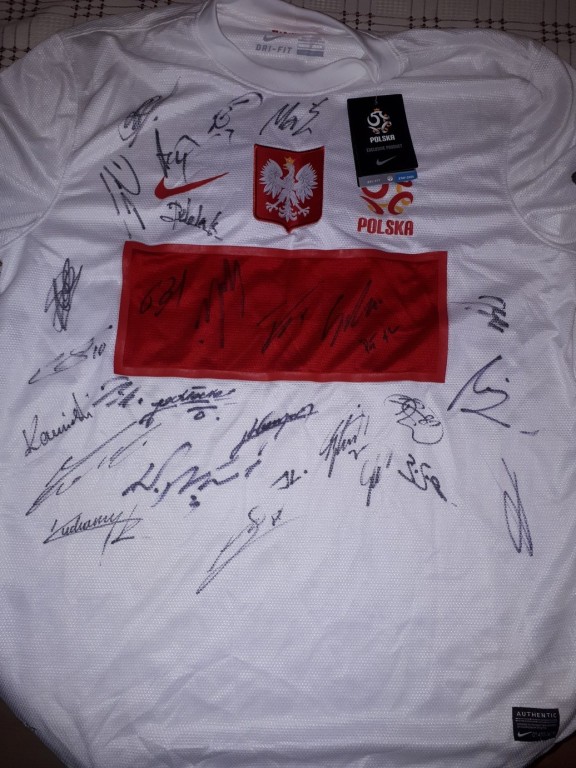 Koszulka Reprezentacji Polski wraz z autografami